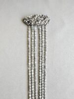 HC514427 - Handmade Haircomb With Crystal Tassle - Image 3