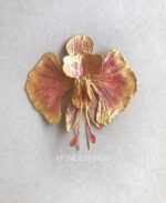BC1007655 – Flowers Orchid Brooch/Harcomb – Silver