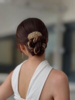 HP151197 - Crystal Hairpiece With Gold Tassle - Image 5