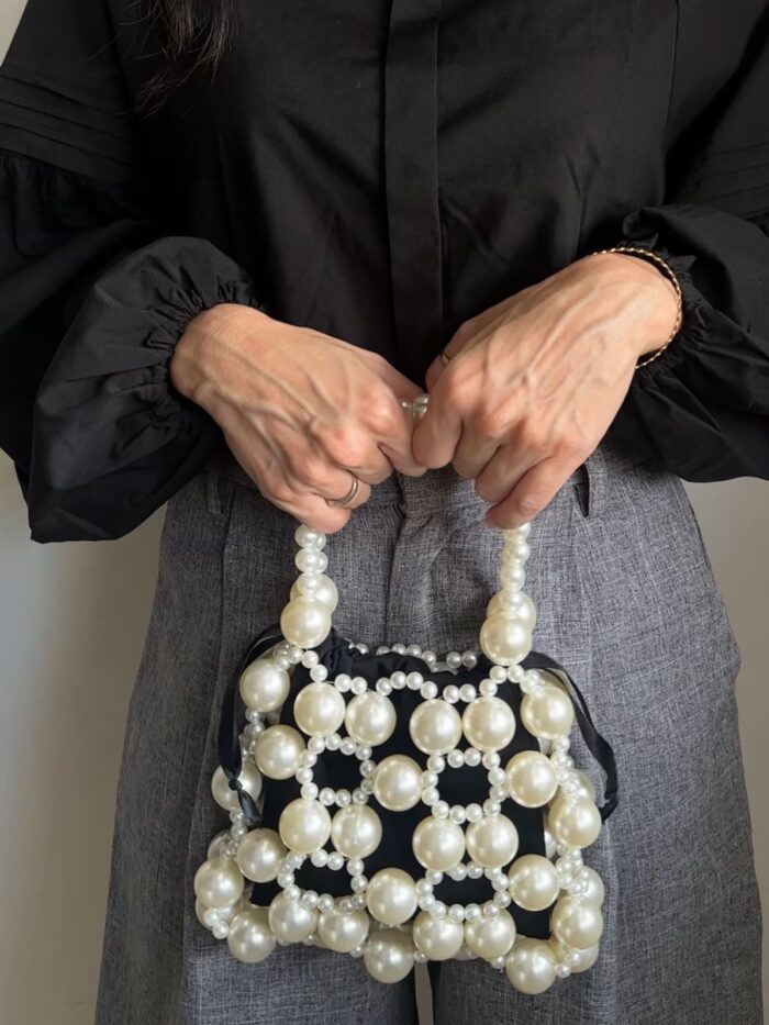 Hanmade Pearl Shoulder Bag - Image 3