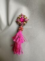 BC291125003 - LILY Tassle Brooch - Fushia