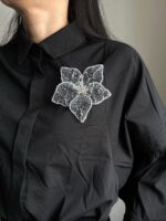 BC261125002 - Handmade Beaded Flower Brooches - Image 5