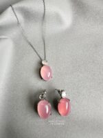 191225007 - One Set Jade  Earring With Necklace