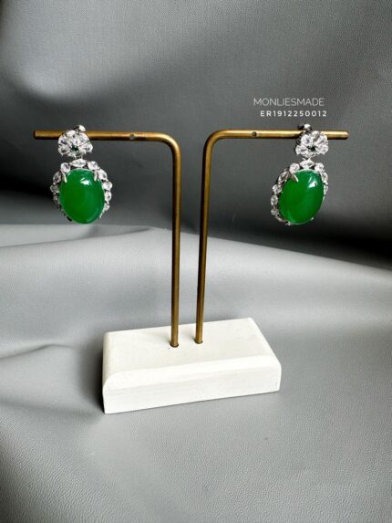 Er1912250012 - Oval Shine Jade Earring