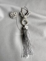 BC191225001 - Diamond Tassel Broch - Silver