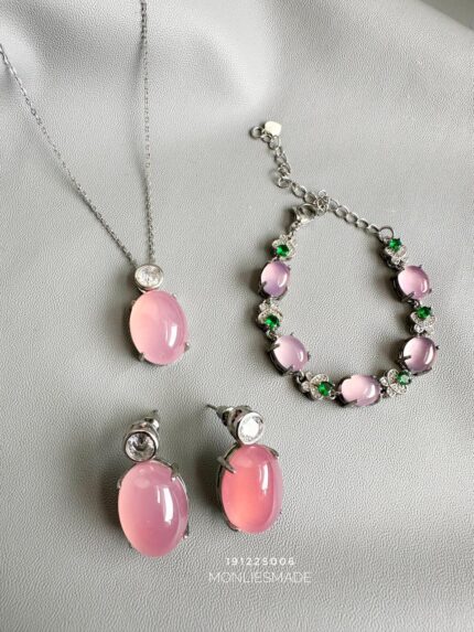 191225006 - One Set Dangling Pumpkin Jade Jewellery