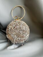 BG291225001 - Rose Gold Lotus Scenery Bag