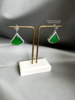ER191225004 - Triangle Jade Earring