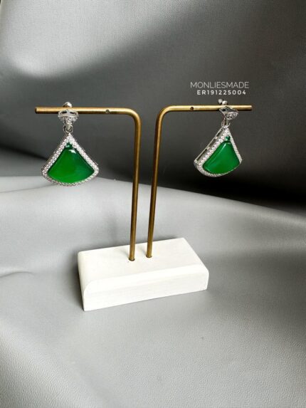 ER191225004 - Triangle Jade Earring