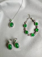 1912250013 - Oval Topaz Jade Jewellery