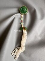 BC1290126001 - Flower Jade Brooch with Tassle