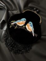 BG200126001 - Handmade Embrodiery Velvet Bag