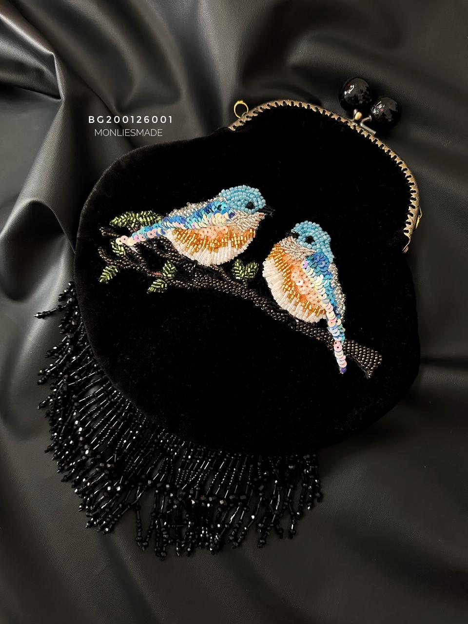 c3f34649-6d1b-48f1-aa50-809d6147573d BG200126001 - Handmade Embrodiery Velvet Bag - Image 1