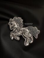 BC020226004 - Silver Mane Horse Brooch Cny2026