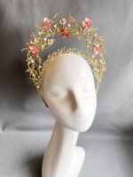 HD060226001 - Handmade Pink Flower Headpiece