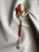 BC120226002 - Jade Brooch with Koi Gold