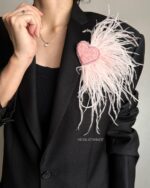 BC130226001 - Eternal Feather Love Brooch - Image 5