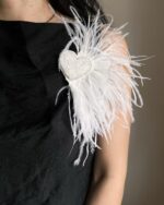 BC130226001 - Eternal Feather Love Brooch - Image 7
