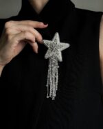 BC260226003 - Beading Star Brooch With Tussle - Image 2