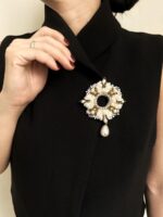 BC270226002 - Royal Ivory Beading Brooch - Image 2