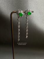 ER280226002 - Jade Earring With Diamond