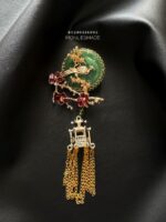 BC280226005 - Hanmdade Jade Brooch with Flower