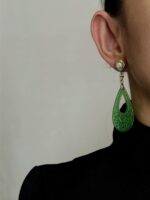 ER280226001 - Oval Jade Earring - Image 2