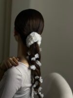 HC010326001 - Handmade Fabric Flower Haircomb - Image 10