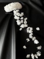HC010326001 - Handmade Fabric Flower Haircomb - Image 3