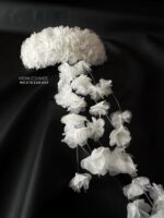 HC010326001 - Handmade Fabric Flower Haircomb - Image 4