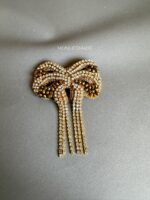 BC108354 - Diamond Bow Beading Brooch - Image 5