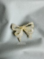 BC18810 - Handmade Bead Brooch - Bronze - Image 4