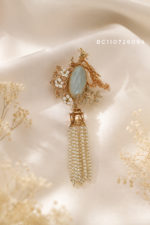BC110726004-Dynasty jade pearl brooch - Image 2