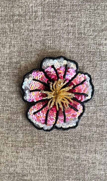 BC310726001 - FUCHSIA BLOOM BROOCH