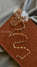 HC23092604 - Gold Flower Pearl Drape