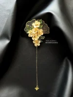 BC050326002 - Flowers Ginko Brooches - Nude