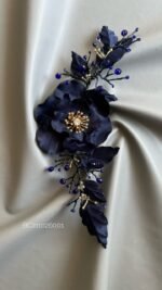 BC211026001 - Azure Blue Flower Brooch