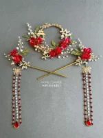 HP1006311 – One Set Sangjit Hairpins – Red