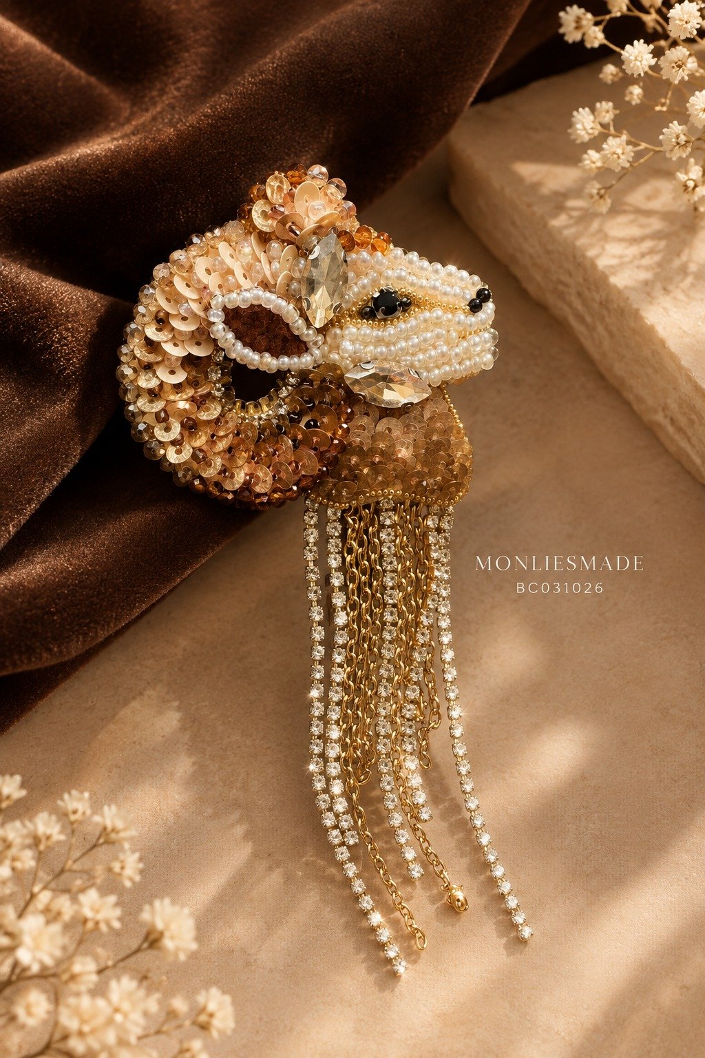 eye 4 BC031026 - Goaty charm brooch - Image 1