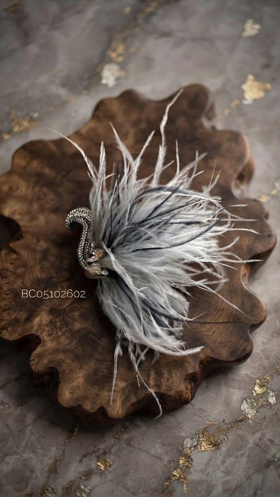 id-11134207-822wp-mmjxemz103r870 BC05102602 - Gray Swan Brooch - Image 1